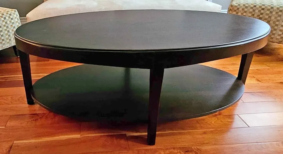 Oval, Espresso coffee table