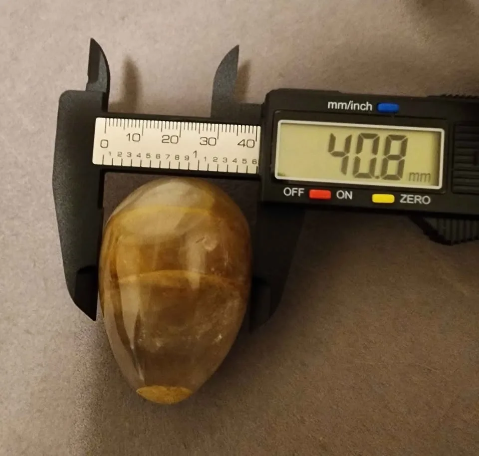 Natural Yellow Hematoid Quartz Egg image indicator(3)