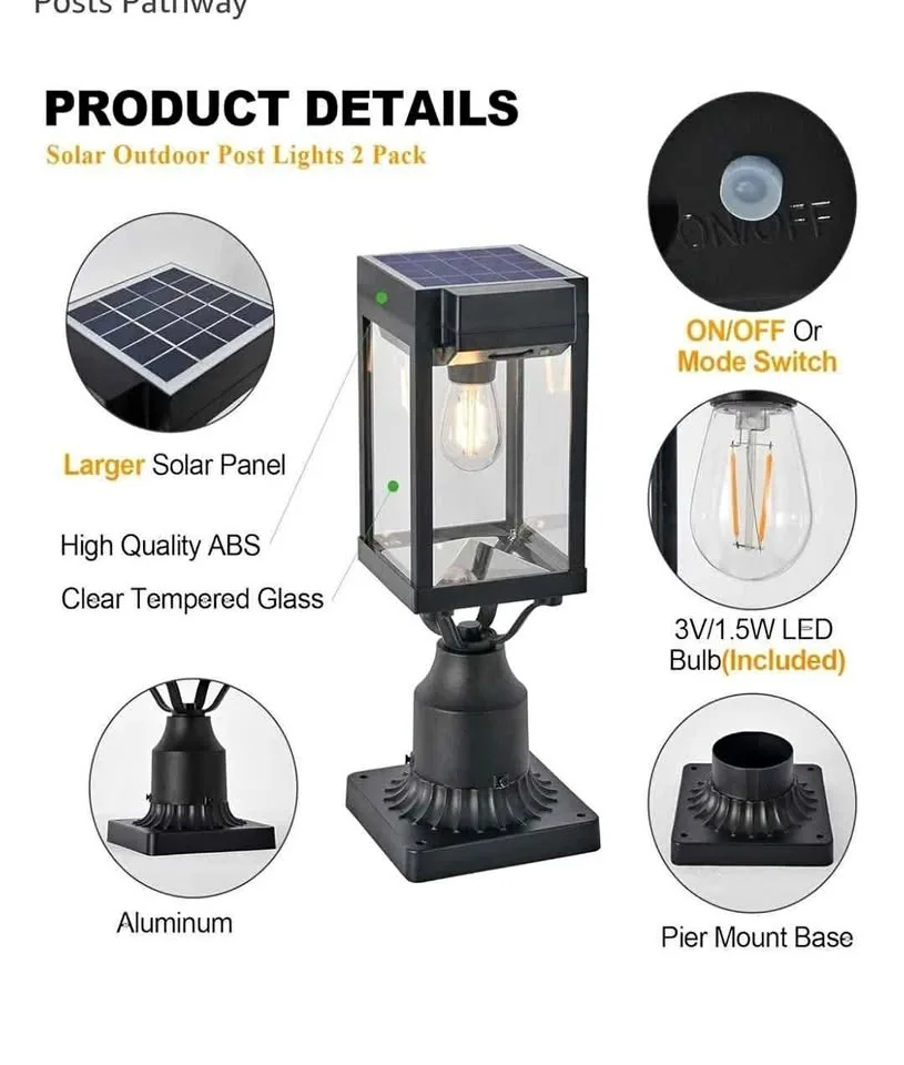 Waterproof solar lights