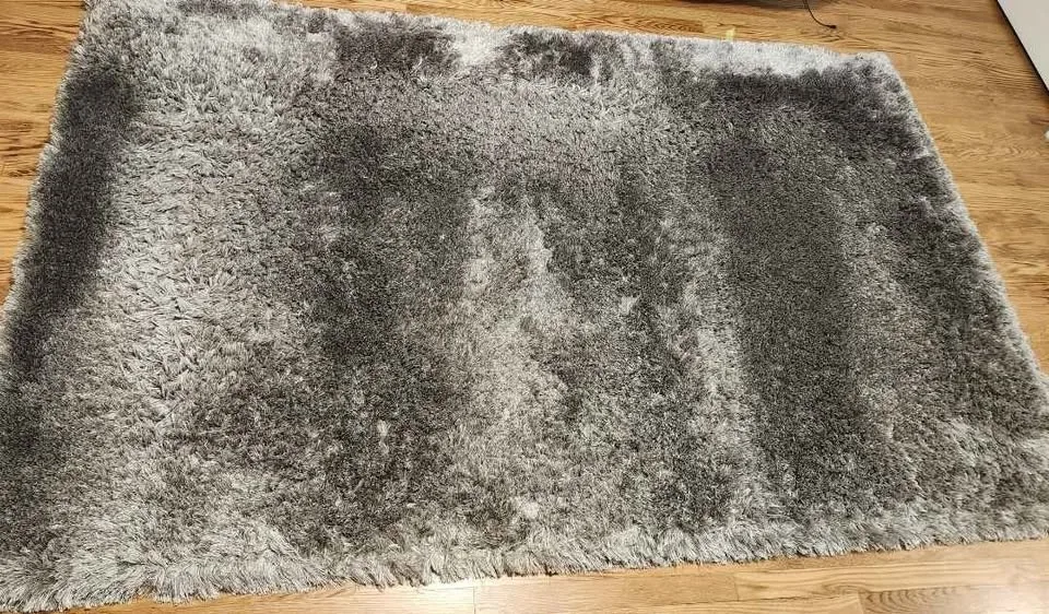 Silver Grey EQ3 soft shaggy rugs image indicator(3)