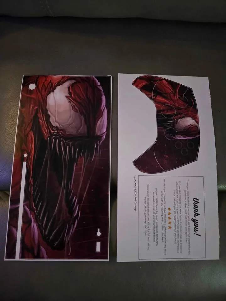 Xbox Series X Carnage Wrap-Cover-Skin. Brand New, Never Used. image indicator(3)