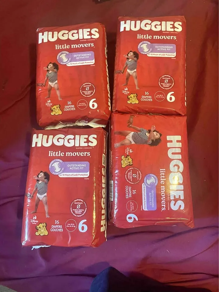 Huggies size 6 diapers