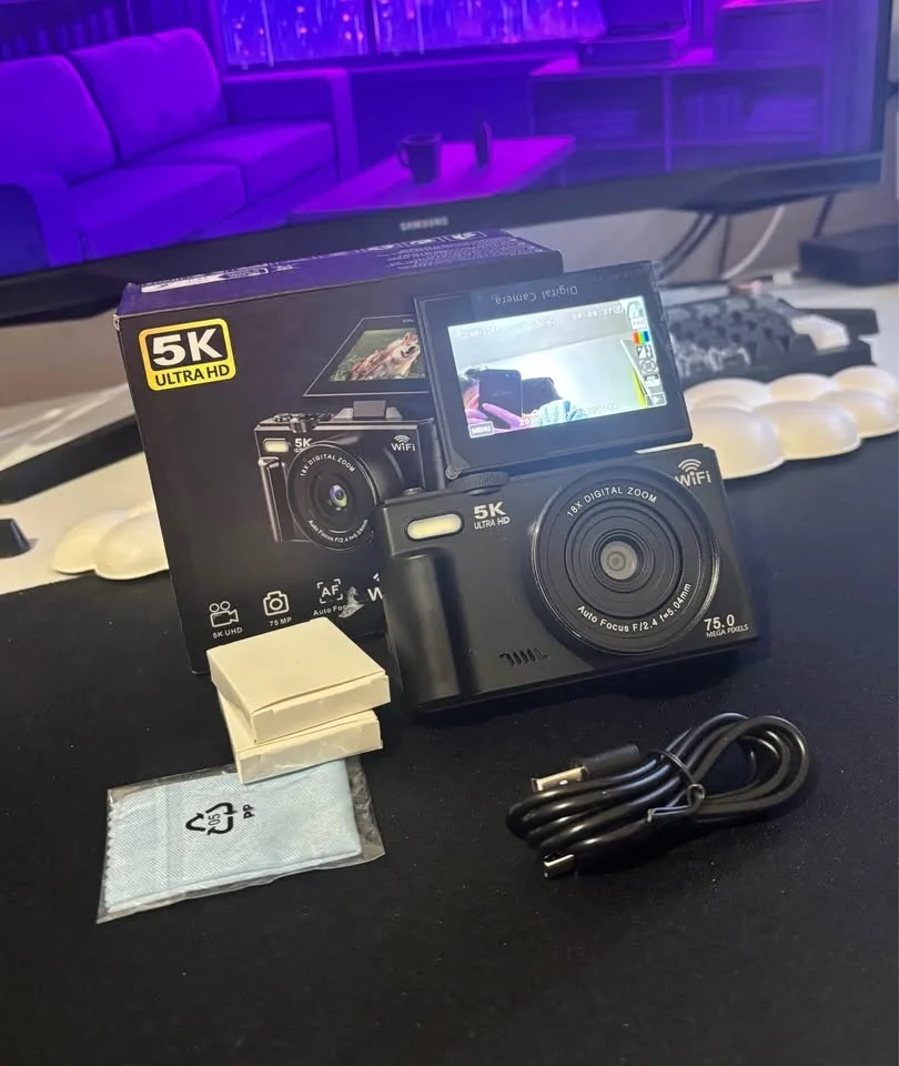 5K Digital Camera 75MP - New image indicator(3)