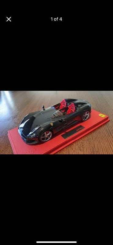 BBR Ferrari Monza SP2 Black 1:18 resin