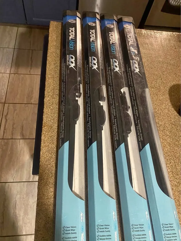 ODX Total Vision Wiper Blades. $15 each or take all 4 for $45