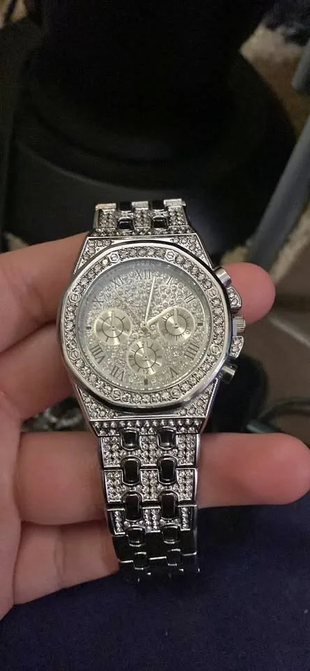 Iced out watch