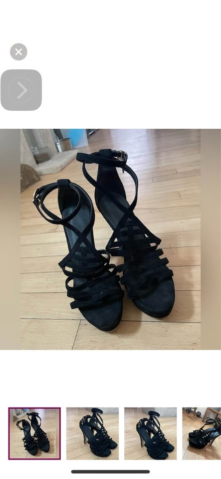 👠✨ Strappy Black Stilettos – $20 ✨👠 - photo 3