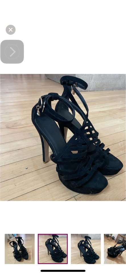 👠✨ Strappy Black Stilettos – $20 ✨👠 - photo 4