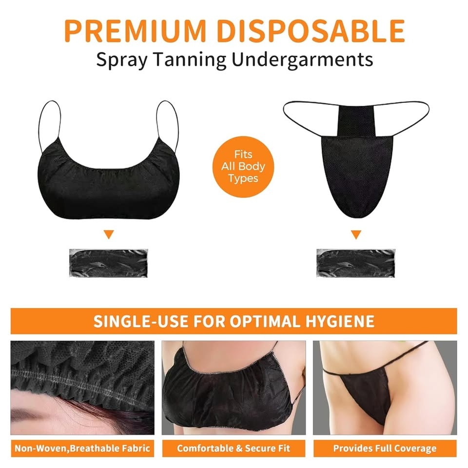 NEW~Spray Tanning Kit, Covers + Undergarments (100 Pcs) - photo 2