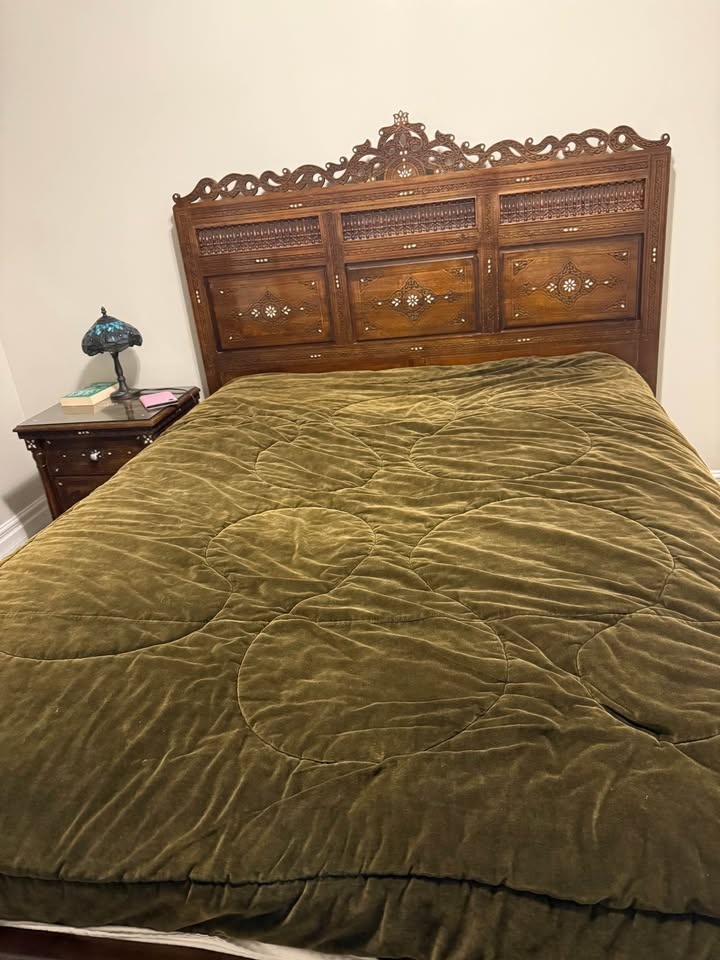 Handmade Queen Bed + Nightstand - Solid Wood - $900 OBO - photo 3