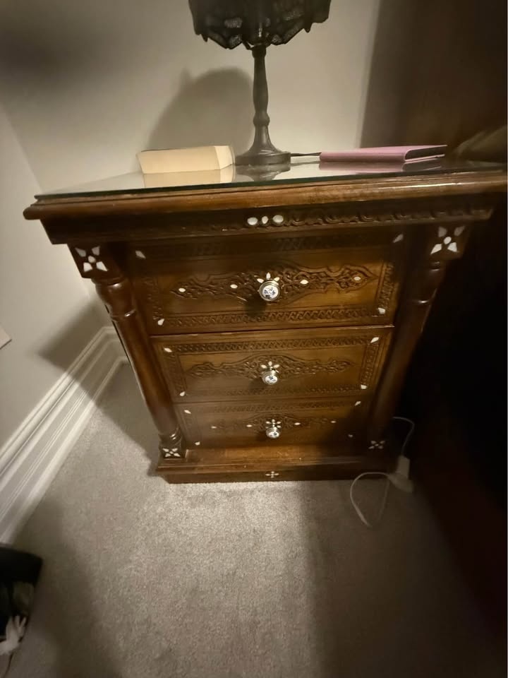 Handmade Queen Bed + Nightstand - Solid Wood - $900 OBO - photo 4