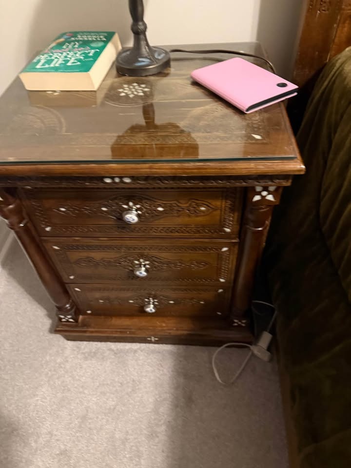 Handmade Queen Bed + Nightstand - Solid Wood - $900 OBO - photo 5