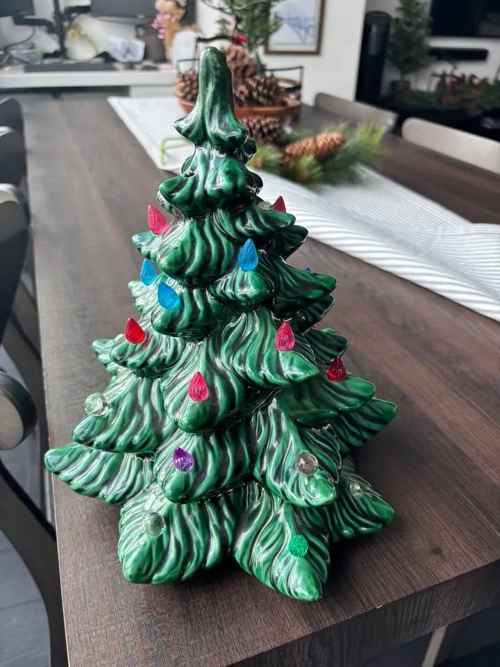 Vintage Ceramic Christmas tree image indicator(2)