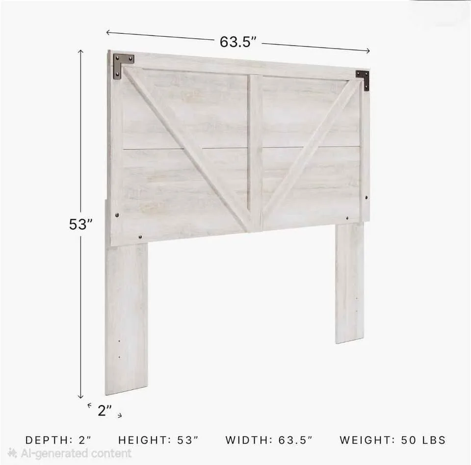 Ashley Queen Shawburn Rustic Farmhouse Headboard NEW image indicator(3)