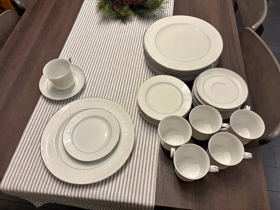 Crown Victoria Fine China Set Love Lace design