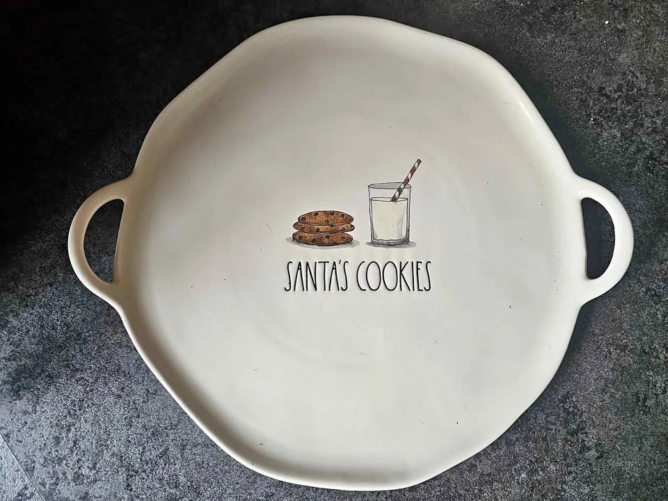 Rae Dunn - Santa's Cookie Plate