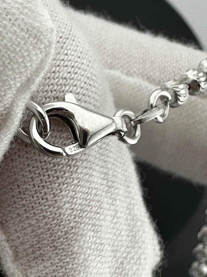 Moon cut chaine 925 stamped silver - photo 3