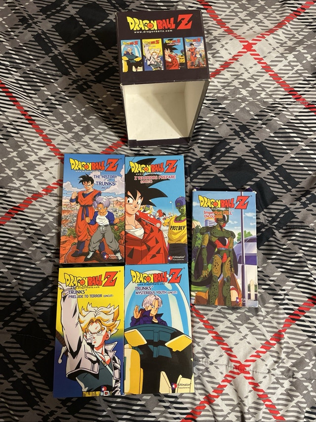 Lot Of 5 Dragon Ball Z VHS Tapes Imperfect Cell & More