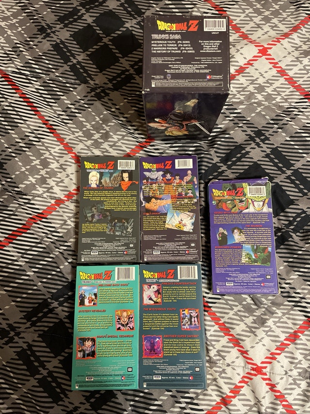 Lot Of 5 Dragon Ball Z VHS Tapes Imperfect Cell & More - photo 2