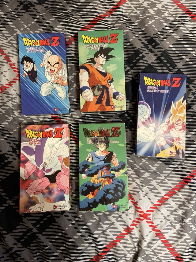 Lot Of 5 Dragon Ball Z VHS Tapes Frieza Revealed, & More