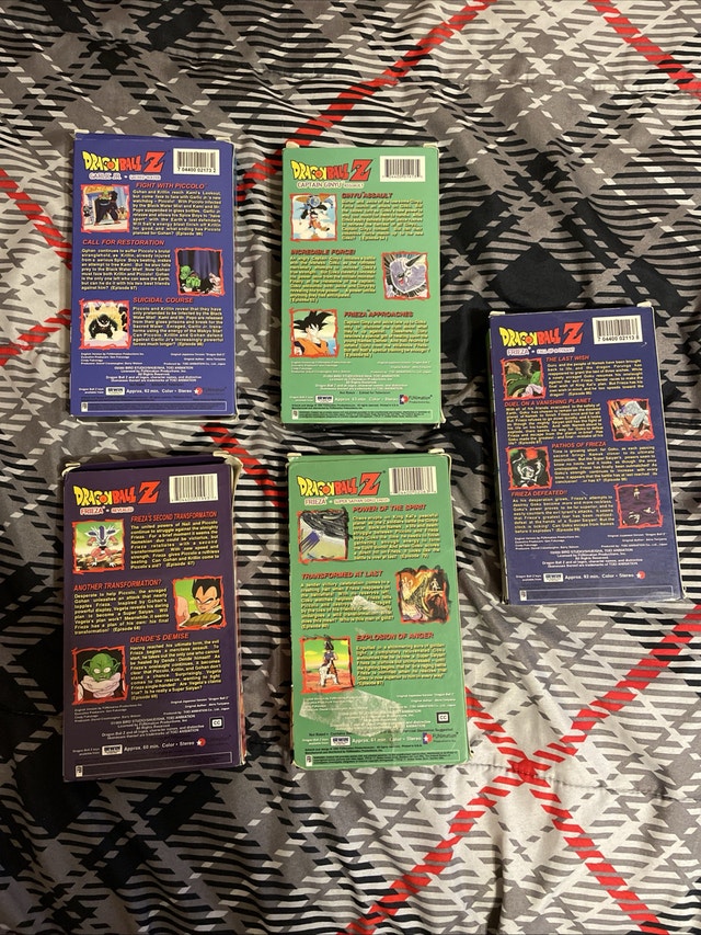 Lot Of 5 Dragon Ball Z VHS Tapes Frieza Revealed, & More - photo 2