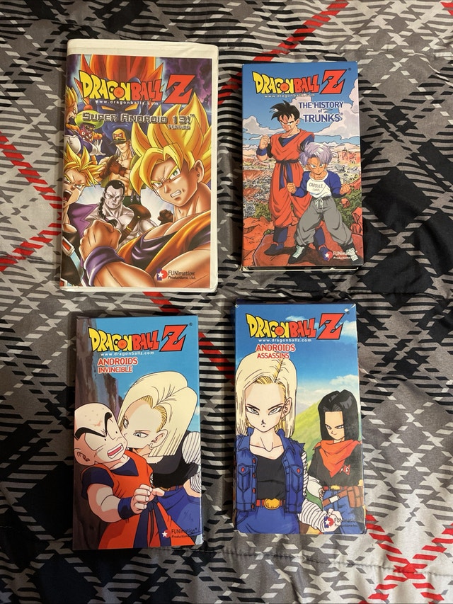 Lot Of 4 Dragon Ball Z VHS Tapes Super Android 13 & More