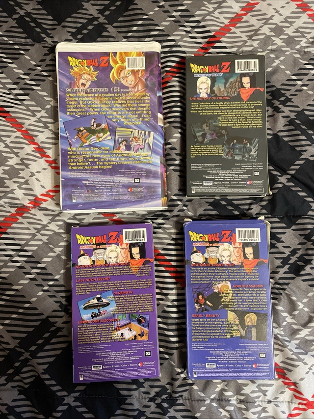 Lot Of 4 Dragon Ball Z VHS Tapes Super Android 13 & More - photo 2