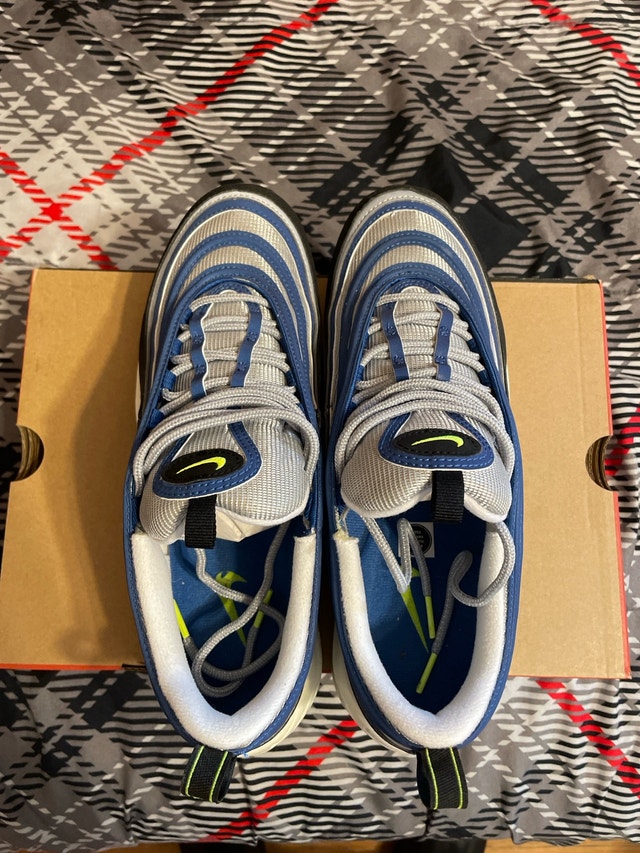 Nike Air Max 97 OG Blue Voltage Yellow Size 9.5 Men - photo 3