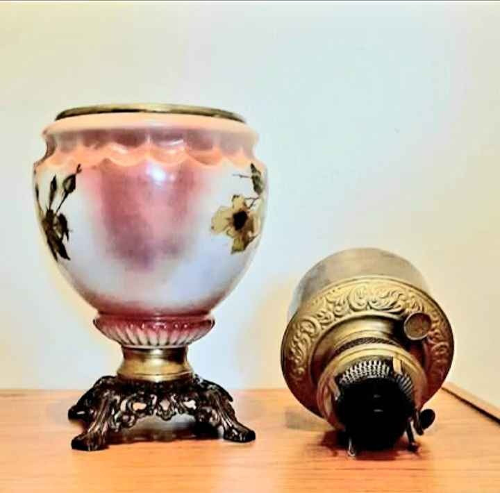 1870's Antique Handmade Bradley and Hubbard Oil Lamp - photo 3