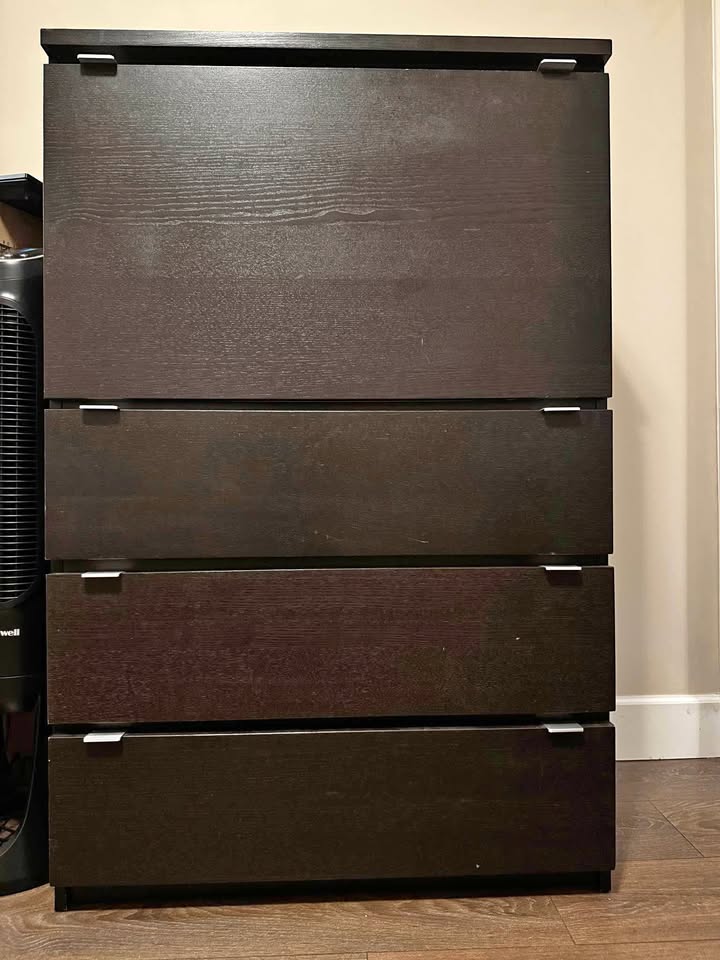 IKEA JONAS Desk with Drawers + Pull-Out Drop-Down Desk