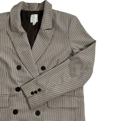 Joie Houndstooth Double Breasted Blazer - Large image indicator(5)