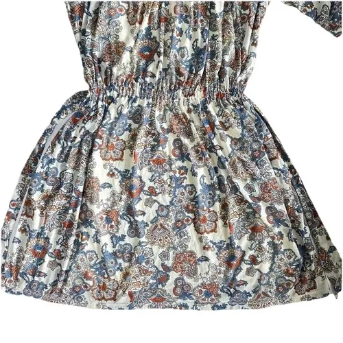 Mango Blue Floral Peasant Dress Small image indicator(8)