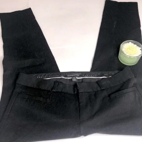 Banana Republic Petite Sloan Black Pants Size 2 Petite image indicator(7)