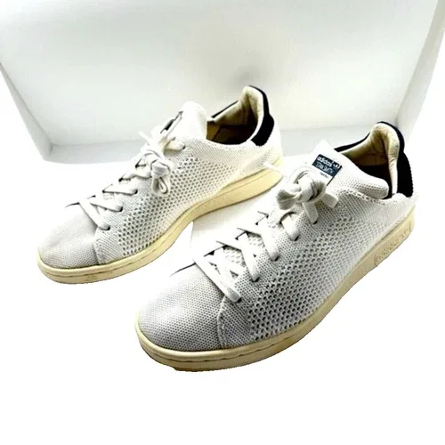 Adidas Stan Smith White Canvas Sneakers - Size 5