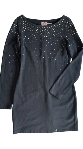 Juicy Couture Beaded Black Party Dress Small