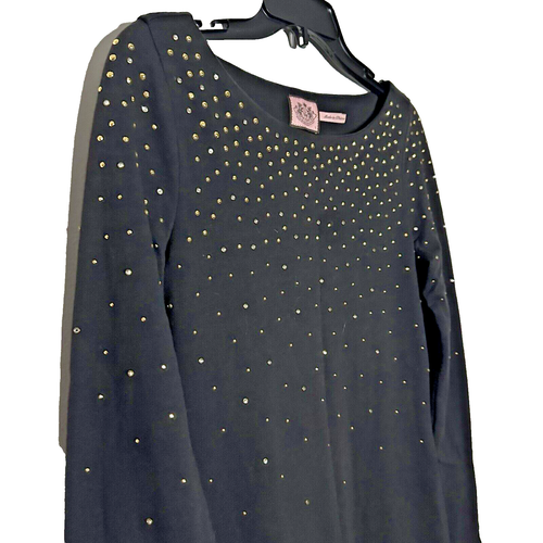 Juicy Couture Beaded Black Party Dress Small - photo 4