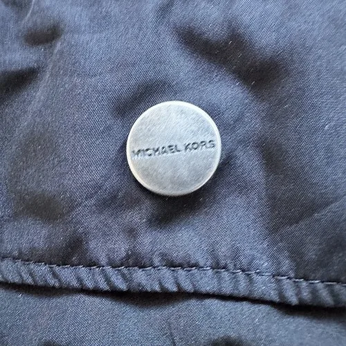 Michael Kors Men Size XL Navy Snap Long Sleeve Top image indicator(6)