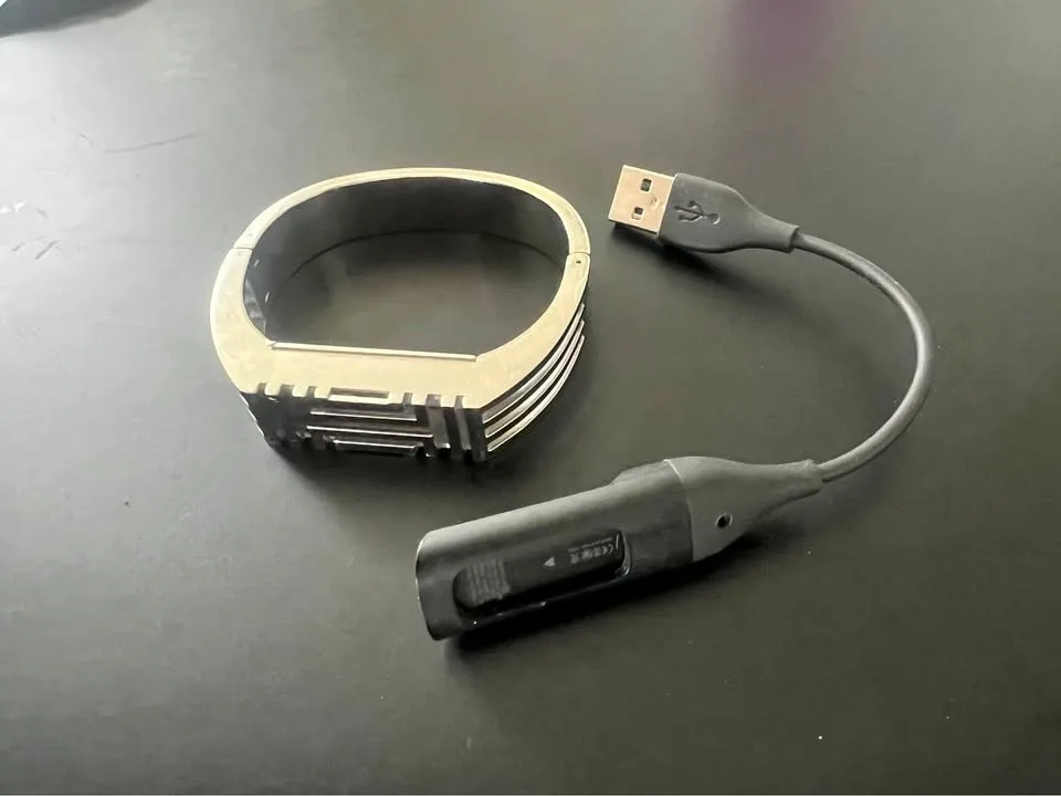 Tory Burch Fitbit Flex bracelet, Fitbit and its charger