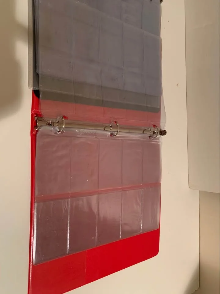 Business card plastic sleeve holder organizer image indicator(2)