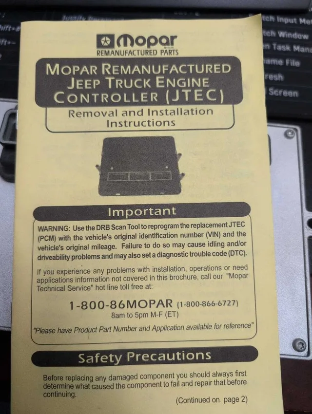 Unused Mopar reman Jeep Truck Engine Controller image indicator(3)