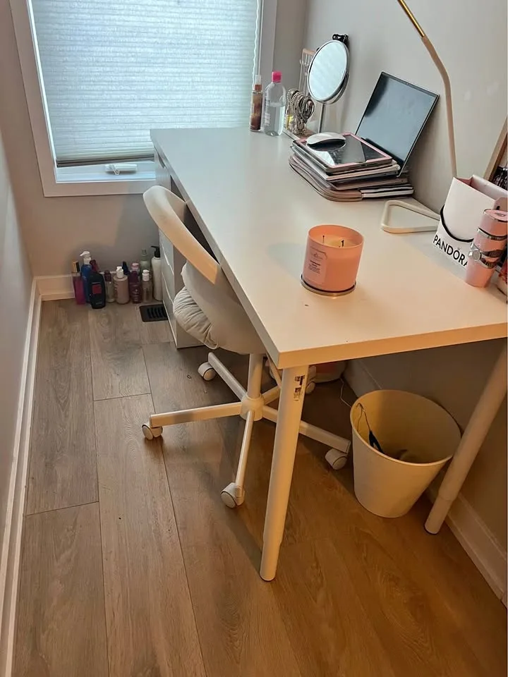 IKEA desk with drawers + Chair
