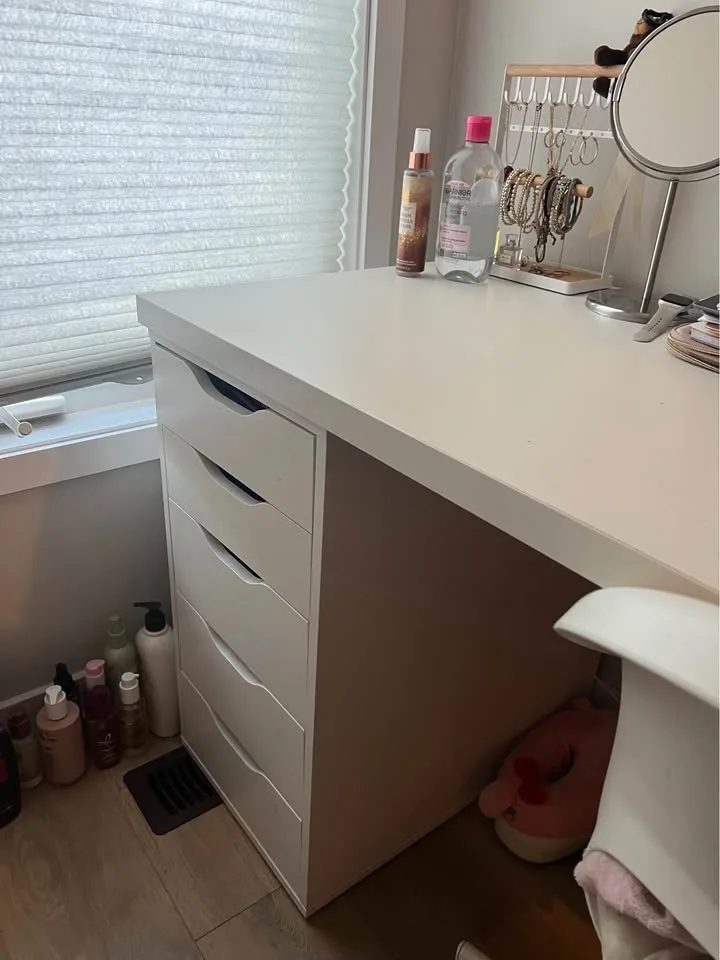 IKEA desk with drawers + Chair image indicator(2)