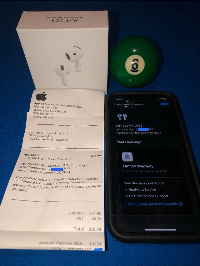 BRAND NEW AirPod 4 with NOISE CANCELLATION and RECEIPT