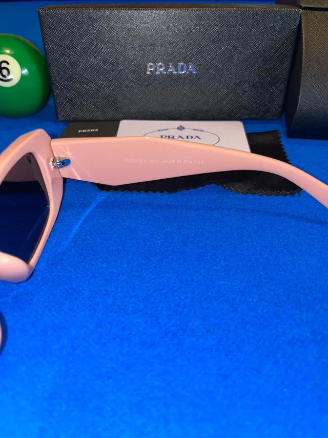 Prada PR 17WS Blush Pink Sunglasses with receipt image indicator(3)