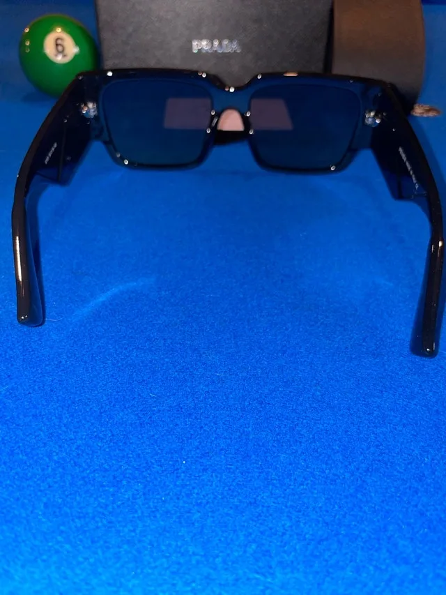 Prada Sunglasses PR 10ZS Black Dark Grey w Receipt image indicator(2)