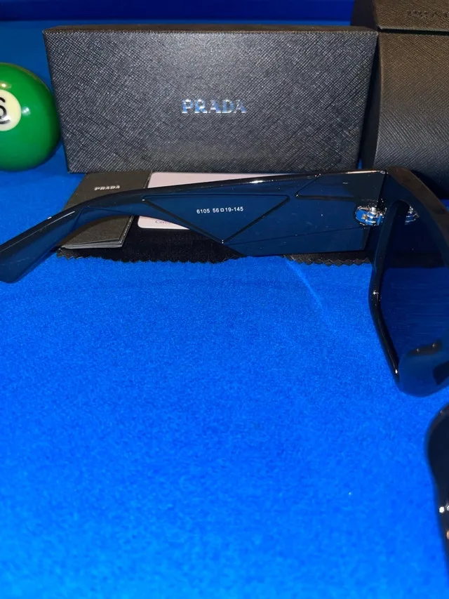 Prada Sunglasses PR 10ZS Black Dark Grey w Receipt image indicator(4)