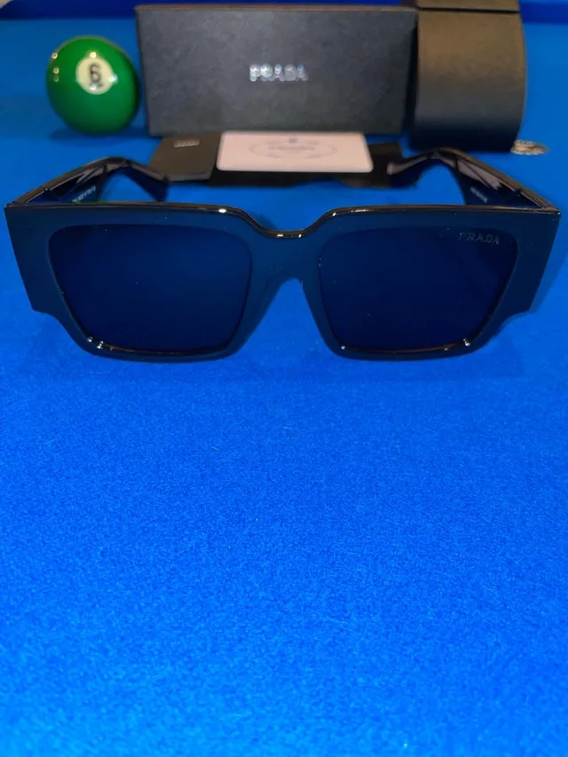 Prada Sunglasses PR 10ZS Black Dark Grey w Receipt image indicator(7)