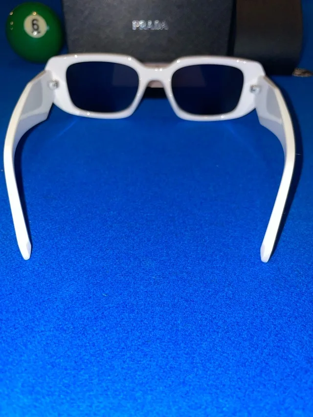 Prada PR 17WSF White Sunglasses Worn Once w/ Receipt image indicator(2)