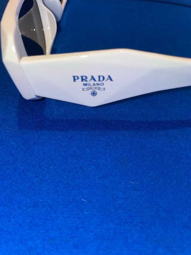 Prada PR 17WSF White Sunglasses Worn Once w/ Receipt image indicator(6)