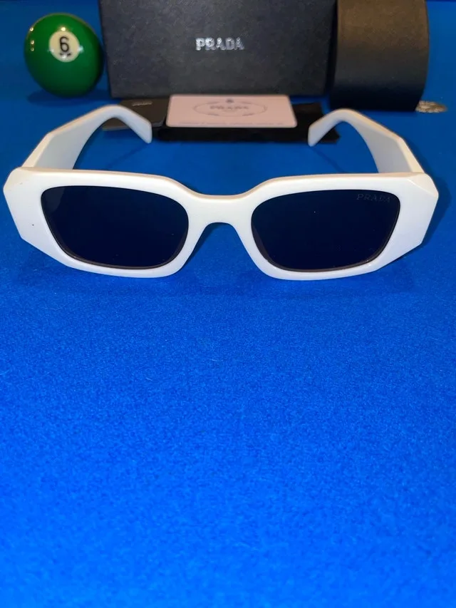 Prada PR 17WSF White Sunglasses Worn Once w/ Receipt image indicator(7)